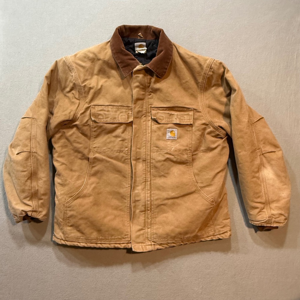 Carhartt 2007 USA‎ Made Union Labor Arctic Duck Canvas Quilt Lined Jacket 48 R